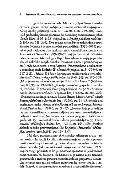 РАСПРАВА О ПРОСВЕТИТЕЉСТВУ, ЛИБЕРАЛИЗМУ И НАЦИОНАЛИЗМУ У ПРУСИЈИ, књига 1