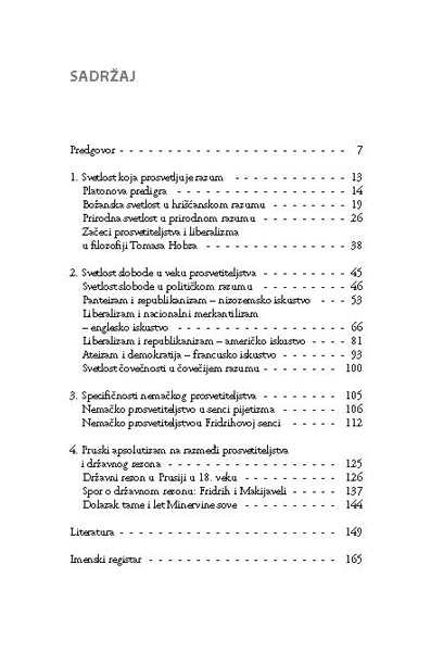 РАСПРАВА О ПРОСВЕТИТЕЉСТВУ, ЛИБЕРАЛИЗМУ И НАЦИОНАЛИЗМУ У ПРУСИЈИ, књига 1